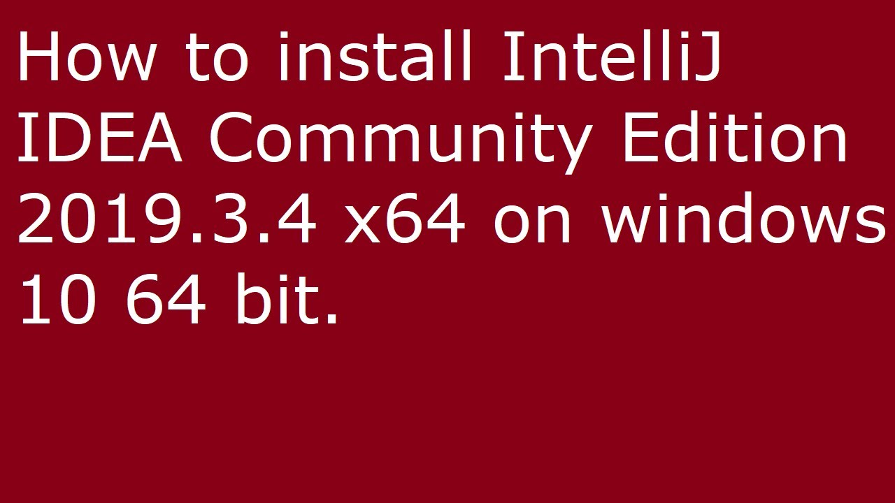 intellij community edition download windows 10